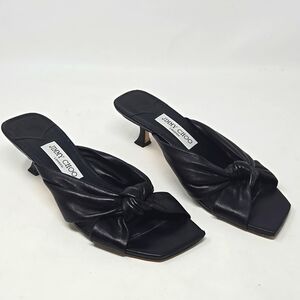 JIMMY CHOO Women's Avenue 50 Kitten Heel Slide Sandals